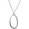NOWAR FACTORY JEWELS MADE FROM BOMBS NOWAR FACTORY Collana con Pendente a Goccia - Collana Donna Unisex in Alluminio Riciclato - Nichel Free - Catena 45cm Acciaio Inox