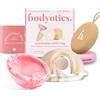 Bodyotics Disco mestruale riutilizzabile - beige e rosa, anello, silic