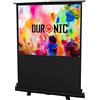 Duronic FPS60 /43 schermo di proiezione 80" formato 4:3 / 122 X 91 cm - telo proiettore retrattile auto-portante per videoproiettore Full HD 3D 4K - Home cinema home theater ufficio