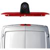 CAMECHO Visione Notturna Telecamera per Auto per Ford Transit 2014-2018, Telecamera retrovisore con HD/CVBS - IP67, Grandangolo 140°, Linee di guida per il parcheggio