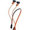 kwmobile Laccetto da Collo in Silicone per Samsung Galaxy Buds 3 FE/Galaxy Buds 3 3 Pro Supporto per Jogging - Fascia per Cuffie In-Ear - Accessorio per Auricolari - arancione/nero
