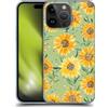 Head Case Designs Licenza Ufficiale Ninola Girasoli Verdi Arte Floreale Custodia Cover Dura per Parte Posteriore Compatibile con Apple iPhone 15 PRO Max