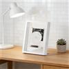 JTYRW Lettore CD trasparente M1, montaggio a parete o da scrivania, trasmettitore Bluetooth 5.0, batteria ricaricabile da 8 ore, uscita AUX, design industriale (bianco)