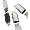 zoyuzan Adattatore Micro USB a Lightning Jack (3 Pack) per iPhone 14 13 12 11 Pro MAX 7 8 Plus X SE XS XR per iPad Air Accessori Convertitore Caricabatterie per Apple Maschio Android Femmina Cavo Adattatore
