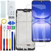 HLYGZX Display OLED per Samsung Galaxy A16 4G originale A165F A165F/DS A165M LCD Display di ricambio Touch Screen Assembly Kit di riparazione (nero con cornice)