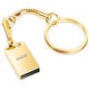 finewish Chiavetta USB 64 GB, Mini Pen Drive 64gb Metallo Penna USB 64 Giga Portatile Flash Drive 64giga USB 2.0 Thumb Drive con Portachiavi per PC, Laptop, Smart TV, Auto Ecc (Oro)