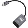 YINGAYOU Adattatore USB C Maschio a HDMI Femmina 10Gbps Cavo USB C a HDMI 4k@60Hz con Uscita Audio Video per Computer Portatile, Telefono, Monitor, Televisore ad HDTV(Nero 0.2 m)