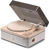STACK STONE STACKSTONE x Jamo DS07 Giradischi Bluetooth, giradischi con altoparlanti, sistema antivibrazione, cartuccia magnetica AT3600L, pickup Hi-Fi, 33/45 RPM, design scandinavo