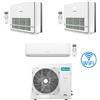Hisense Climatizzatore Condizionatore Hisense R32 Trial Split Inverter Hi Comfort Wifi più Console 9000 + 12000 + 12000 BTU con U.E. 4AMW81U4RJC Classe A++/A+