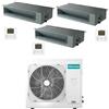 Hisense Climatizzatore Condizionatore Hisense Canalizzabile R32 Trial Split Inverter 9000 + 12000 + 18000 BTU con U.E. 4AMW81U4RJC Classe A++/A+