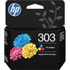 HP 303 Tricromia T6N01AE, Cartuccia Originale da 165 pagine, Compatibile con Stampanti serie Envy Photo 6200, 7100, 7800, 7200, 7900, Envy Inspire 7200e, 7900e, Tango X