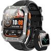 Blackview Smartwatch Uomo, Orologio Intelligente Fitness con Chiamate Bluetooth, 1.91" GPS Smartwatch Militare Uomo 115+ Modalità Sportive, Cardiofrequenzimetro, SpO2, Torcia, Bussla per Android iOS
