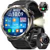 Blackview Smartwatch Uomo, 1.45" Smartwatch Militare Uomo Fitness con Chiamate Bluetooth Orologio Intelligente 100+ Modalità Sportive/Cardiofrequenzimetro/SpO2/Torcia/Bussola per Android iOS