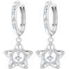 CYCUFF Orecchini a cerchio in argento Sterling 925 con zirconi cubici colorati per le donne Set orecchini regali per voi, orecchino, Argento sterling, Zirconia cubica