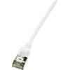 Logilink Cavo patch Logilink CQ9021S Slim U/FTP Cat.6a 0.5m Bianco [CQ9021S]