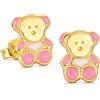 Gioielleria Lucchese Oro Orecchini Bambina Orsetti Oro Giallo 803321712438