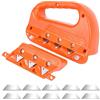 Vlecexs Taglierina Rapida Cartongesso Utensile da Taglio Cartongesso Piano a Mano 45° e 60° Pialletto Bordo Lavori in Legno Taglierina Cartongesso con 10 Lame Pannelli di Cartongesso Orange