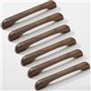 SYZOW 6 Pezzi Maniglie da cucina in legno, 160mm Hole Centers, Cassetto in legno Pull Kitchen Cabinet Maniglie (Noce)