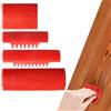 Uwiyo 4 pezzi strumento per venature del legno, strumento per pittura in gomma la decorazione murale stencil venature del legno strumento venature venature del legno mobili fai-da-te pittura murale