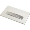 Geberit 115.788.11.2 - Piastra di azionamento per cassette di risciacquo ad incasso Sigma 50 a doppio scarico, bianco/cromato