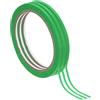 PATIKIL Nastro Adesivo 20 M x 0.65 CM, 3 Rotoli Nastro Per Pittura Per Arti Artigianato Etichette, Verde