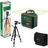 Bosch Livella laser PLL 360-1G (laser verde a 360°, autolivellante, precisione ±0,4 mm/m, batteria ricaricabile agli ioni di litio integrata, ricarica USB-C®, in confezione di cartone)