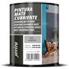 JOVIRA PINTURAS Pittura di copertura opaco. Pittura per interni ed esterni con eccellente potere coprente. (750 Millilitri, Grigio Cemento)