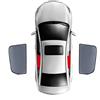 LohxA Parasole per auto per Peugeot 3008 P84 2016-2024, parasole per finestrino anteriore e posteriore, tenda visiera in nylon magnetica personalizzata,AII-Black-2PCS-Rear