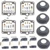 NOHEEU Kit Riparazione Carburatore Moto Con Parti Galleggiante E Membrana Per Yamaha XJR 1300 XJR1300 SP 1998 1999 2000 2001(Style 1)