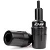 TRASH BIN Tamponi Paratelaio Protezioni Per YAMAHA MT09 MT-09 SP 2014-2026 Moto Paratelaio Ruota Forcella Cursore Asse Crash Protector Forcellone Stand(2021-2026-Black)