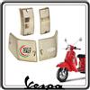 GSC RICAMBI SRL KIT 4 GEMMA GEMME PLASTICA PLASTICHE VETRINO VETRINI FRECCIA FRECCE POSTERIORI ED ANTERIORI COLORE FUME' COMPATIBILI PER VESPA PX 125-150 - 200 - VESPA LML - VESPA ARCOBALENO