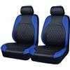 YNNBJX Coprisedili Auto per Citroen C3 Aircross 2017-2025, Protezione Sedili Anteriori Impermeabile Traspirante Interno,A/Blue