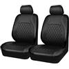 YNNBJX Coprisedili Auto per Citroen C3 Aircross 2017-2025, Protezione Sedili Anteriori Impermeabile Traspirante Interno,A/Black
