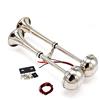 YIYDA Car Horn Tromba per Barche Tromba per Auto 165DB Tromba Doppia per Toni Bassi e Alto Tono Acciaio Inossidabile 304 Argento con Staffa di Montaggio per Qualsiasi per Yacht a 24 V Camion ECC