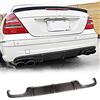 JCING Diffusore Paraurti Posteriore In Fibra di Carbonio Adatto per Mercedes-Benz Classe E W211 E55 AMG Sedan 2002-2006 Custom Paraurti Inferiore Lip Spoiler Body Kit