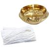 Universal Hub in ottone Diya Set 1 pezzo Indiano Pooja Articolo Lampada a olio fatta a mano Accessori per l'arredamento del tempio Ghee tradizionale Diya Articolo