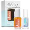 Essie Kit Duo per la cura delle unghie e delle cuticole, rinforzante avanzato per unghie e olio per cuticole all'albicocca