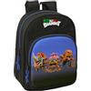 safta BRAINROT - Zaino scuola per bambini animato, zaino per bambini, zaino per bambini, adattabile al carrello, ideale per bambini in età scolastica, comodo e versatile, qualità e resistenza, 26 x 11 x 34