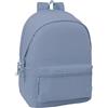 SAFTA Basic AZAFATA - Zaino per laptop da 15,6 e USB, ideale per giovani di diverse età, tessuto riciclato, comodo e versatile, qualità e resistenza, 31 x 18 x 44 cm