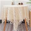 FMIYJUN Tovaglie quadrate all'uncinetto, tovaglie, in cotone, vintage, in pizzo, per cucina, feste, banchetti, pranzi, decorazioni per matrimoni