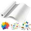 Kievano Rotolo di Carta da Disegno 30 cm x 15 m, 70 g/m² Carta Bianca - Carta da Disegno Resistente per Bambini, Rotolo per Disegnare, Dipingere, Creare, Scuola e Confezioni Regalo