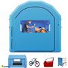 VEVOR Cabina di Verniciatura Gonfiabile 4 x 3 x 2,75 m Leggera Blu, Tenda Verniciatura Portatile con Soffiatore 750 W Filtro e Tetto ad Arco, per Asciugatura Vernice Biciclette Motociclette e Mobili