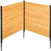 VEVOR Recinzione per Privacy in Legno, 1100x982 mm, Schermo per Recinzione Condizionatore d'Aria a 2 Pannelli, Recinzione per Attrezzature Piscina con Picchetti in Metallo, per Decorazione Esterno