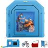 VEVOR Cabina Portatile per Verniciatura a Spruzzo Misure 4 x 2,5 x 2,5 m, Tenda Verniciatura Gonfiabile con Soffiatore da 750 W e Ampio Filtro in Cotone, Colore Blu, per Bici Moto e Piccoli Mobili