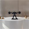 Scultura di Culturista Motivazionale Statuetta con Bilanciere Sportivo