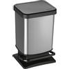 Rotho Paso Cestino per rifiuti 20 l, carbonio ROTHO 1754011006