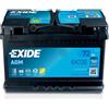 Exide Batteria per auto Exide EK720 Start-Stop AGM 12V 72Ah 760A