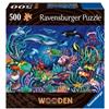Ravensburger Spielverlag Wooden Puzzle Colorful Sea World 500 Sturdy and Natural Pieces Including 40 Wooden Whimsies. Premium Quality - For Children