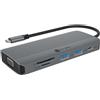 ICY BOX Dockingstation IcyBox PD 10 in 1 1xHDMI 1xVGA USB-C