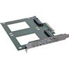InLine Scheda InLine® PCIe a 2x U.2 NVMe interni SFF-8639 - Biforcazione, PCIe x8, ampio
